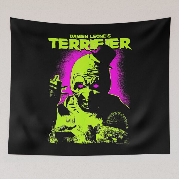 Item preview, Terrifier Glowing Eyes Art Neon Poster Horror designed and sold by AsiaStokes.