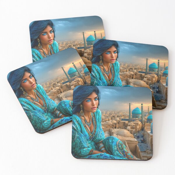 Item preview, Stunning Oriental Beauty Overlooking Ancient Cityscape designed and sold by Artessie.