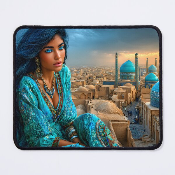 Item preview, Stunning Oriental Beauty Overlooking Ancient Cityscape designed and sold by Artessie.