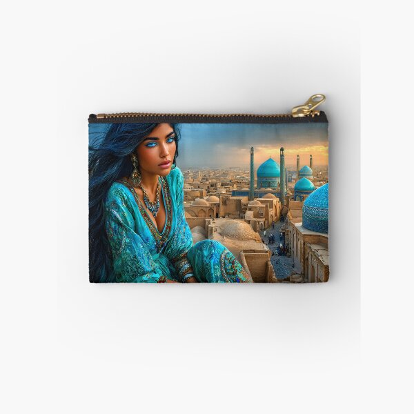Item preview, Stunning Oriental Beauty Overlooking Ancient Cityscape designed and sold by Artessie.