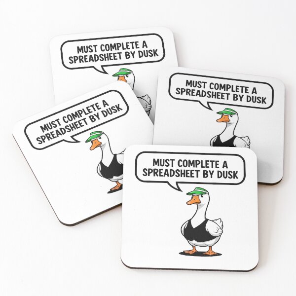 Item preview, Spreadsheet Goose Deadline Humor Office designed and sold by k3rstman1.
