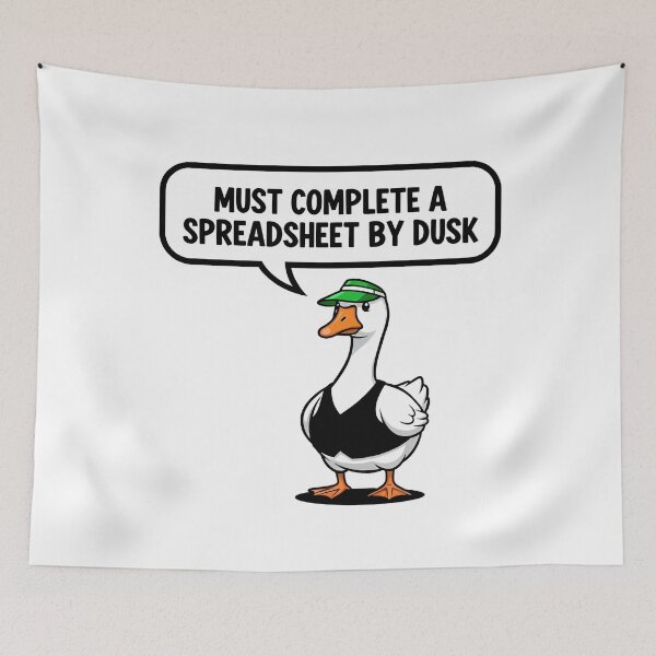 Item preview, Spreadsheet Goose Deadline Humor Office designed and sold by k3rstman1.
