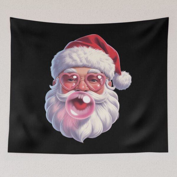 Item preview, Santa Christmas Bubble Gum Pink Sunglasses designed and sold by brynatshop.