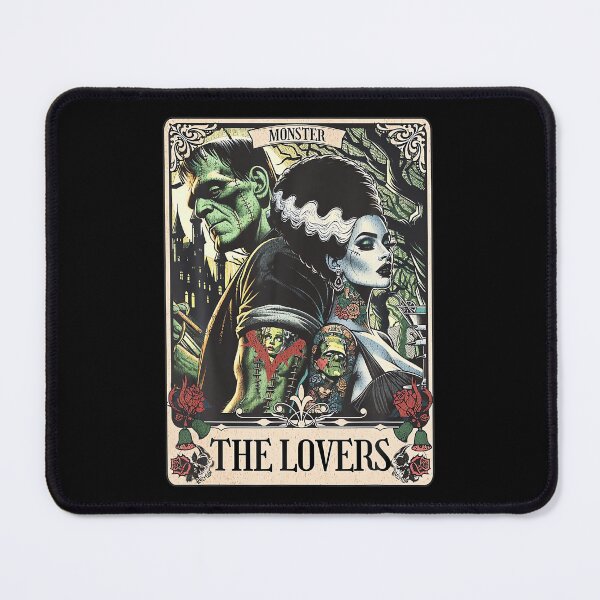 Item preview, The Monster Frankenstein And Bride The Lovers Tarot Card designed and sold by AsiaStokes.
