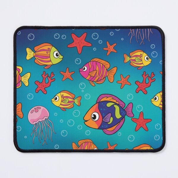 Item preview, Colorful Fish and Sea Life Pattern designed and sold by CARTOON CRAZE.