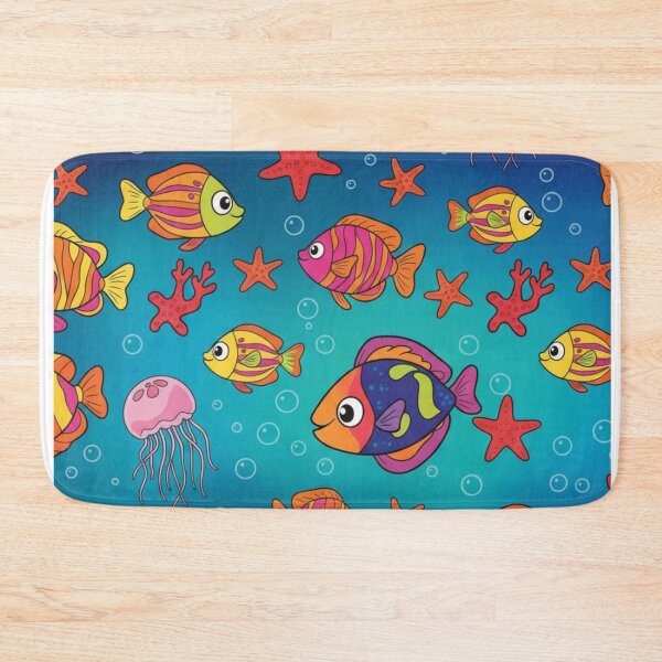 Item preview, Colorful Fish and Sea Life Pattern designed and sold by CARTOON CRAZE.