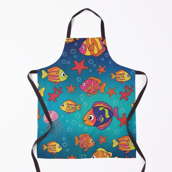 Item preview, Colorful Fish and Sea Life Pattern designed and sold by CARTOON CRAZE.
