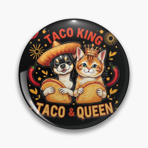 Item preview, Taco King Taco Queen Huggable Sticker designed and sold by Iuqiune.