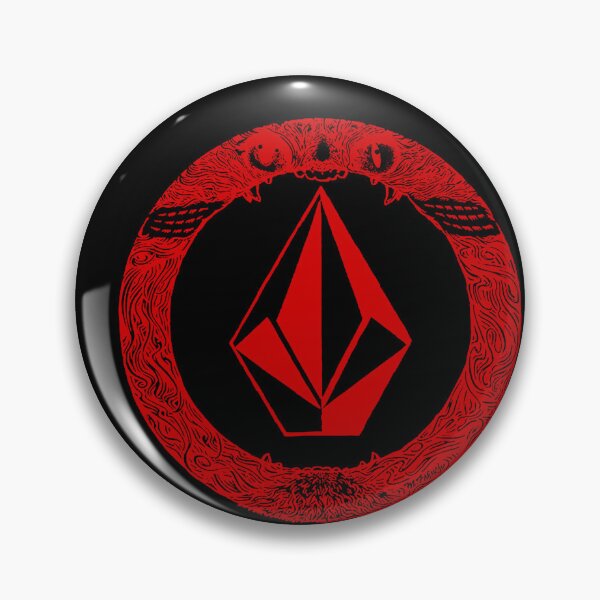Item preview, Red Crystal Stone Inside a Patterned Circle designed and sold by Orinoriant.