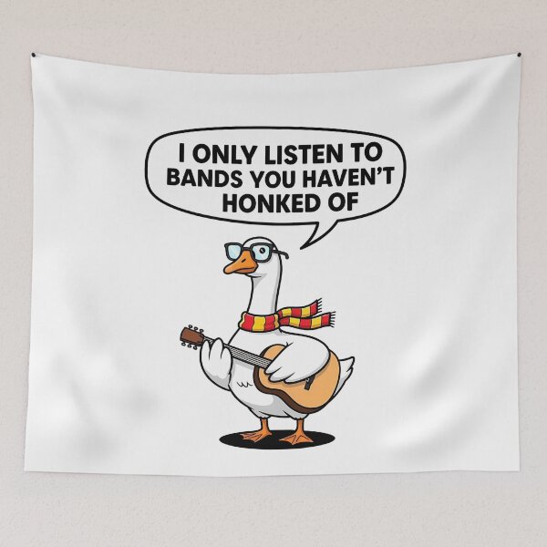 Item preview, Hipster Goose Guitar Honked Of Indie designed and sold by k3rstman1.