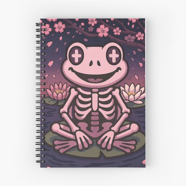 Item preview, Cute Skeleton Frog – Spooky Adorable Halloween Design designed and sold by ArtificialAce.