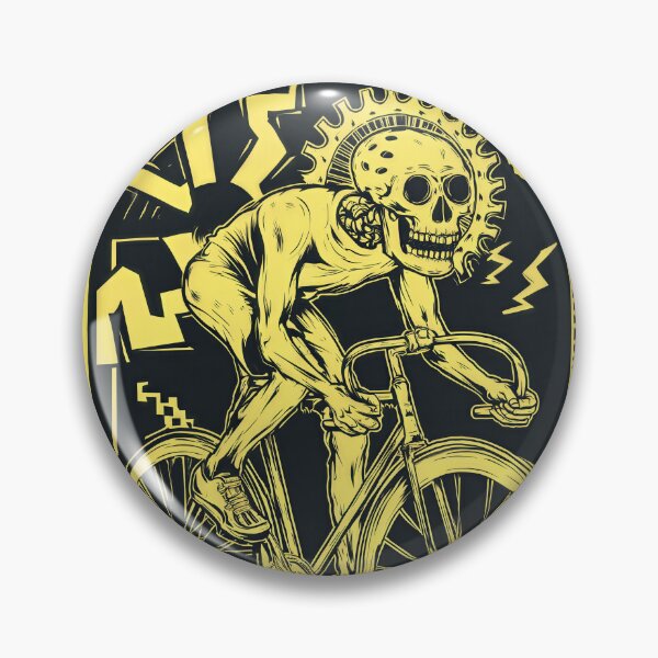 Item preview, FIXIE VIBE – Skeleton Fixed Gear Rider | Punk Skate Cycling Art designed and sold by Absyntart.