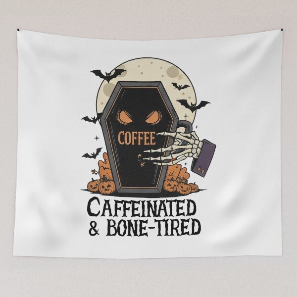 Item preview, Caffeine in the Bones designed and sold by LaiThaiPatterns.