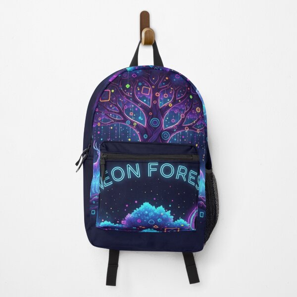 Item preview, Neon Forest – Glowing Tree with Luminous Animals & Geometric Lights designed and sold by SaicoGN.