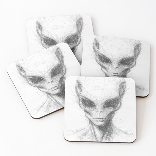 Item preview, Alien Drawing designed and sold by Leon Woods Pencil Art.