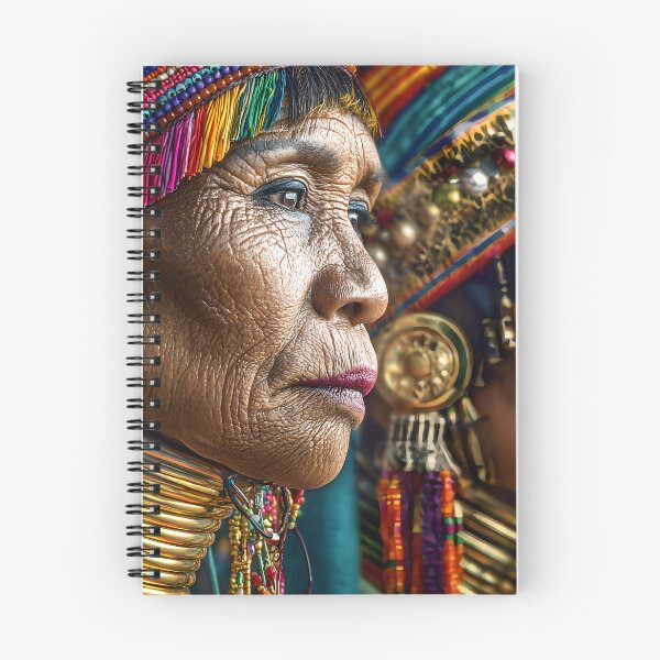 Item preview, A Woman with  Carnival Face Art with Feathers and Colors designed and sold by Artessie.