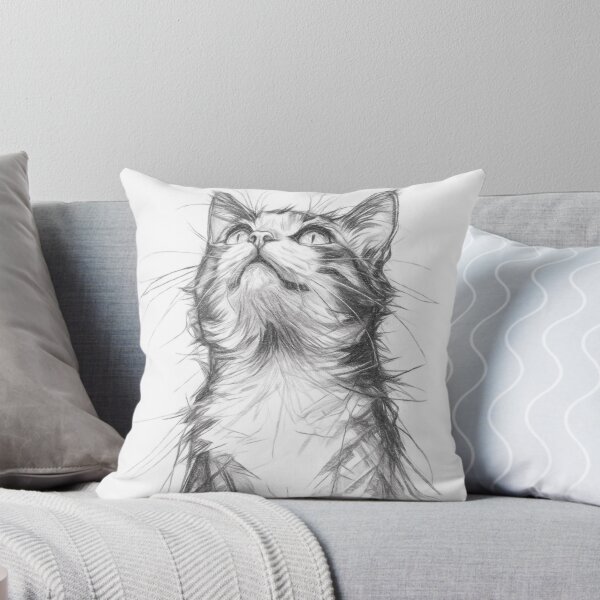 Item preview, Cat Pencil Sketch designed and sold by Leon Woods Pencil Art.