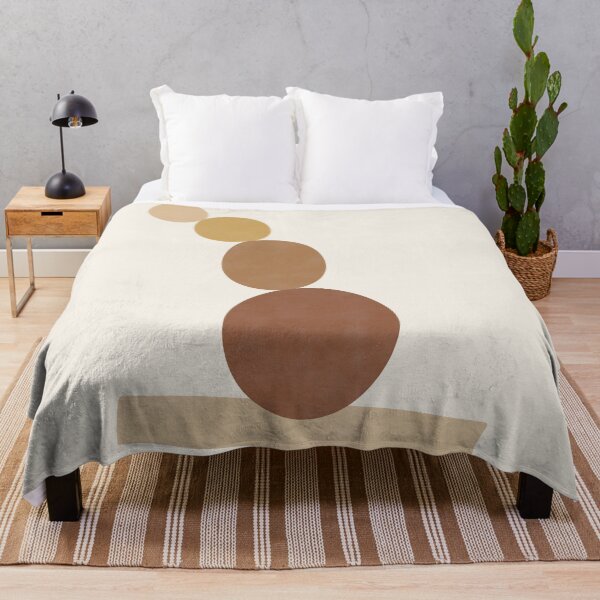 Item preview, Minimal Abstract Shapes with Earthy Tones Geometric Balance Art designed and sold by NiceDigital.