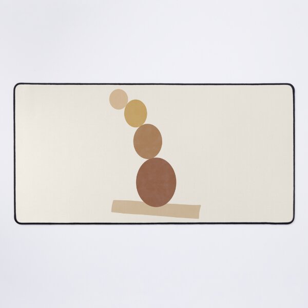 Item preview, Minimal Abstract Shapes with Earthy Tones Geometric Balance Art designed and sold by NiceDigital.