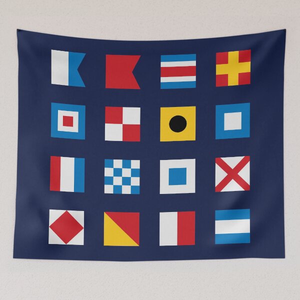 Item preview, Nautical flags, sailing, Maritime signal flags designed and sold by CaptainDell.