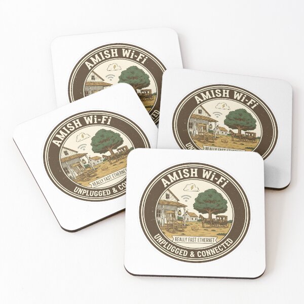 Item preview, Amish Wi-Fi - Unplugged & Connected - Funny Low-Tech Farm Life Design designed and sold by RedDelaney.