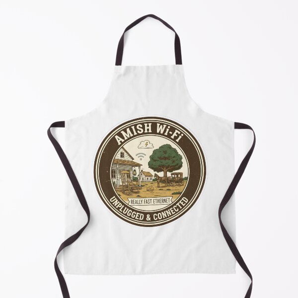 Item preview, Amish Wi-Fi - Unplugged & Connected - Funny Low-Tech Farm Life Design designed and sold by RedDelaney.