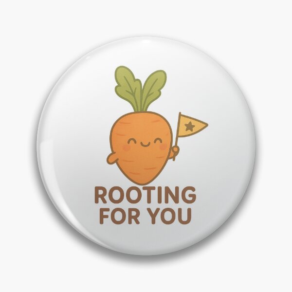 Item preview, Rooting for You — Kawaii Carrot With Cheer Flag designed and sold by Dream Machine.
