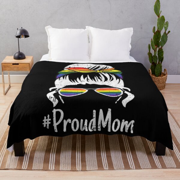 Item preview, Proud Mom Gay Pride Rainbow Flag Lgbt Q Ally Mama Mother designed and sold by SlogariArt.