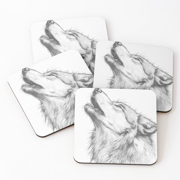 Item preview, Howling Wolf designed and sold by Leon Woods Pencil Art.