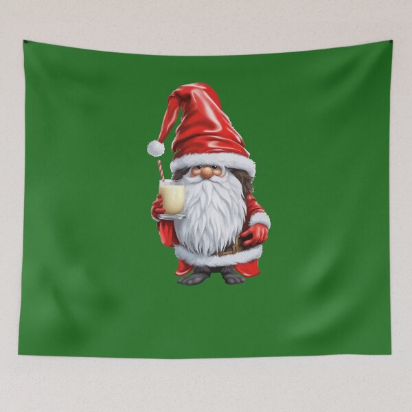 Item preview, Norwegian Nisse Gnome Gonk Holding A Glass Of Egg Nog designed and sold by taiche.