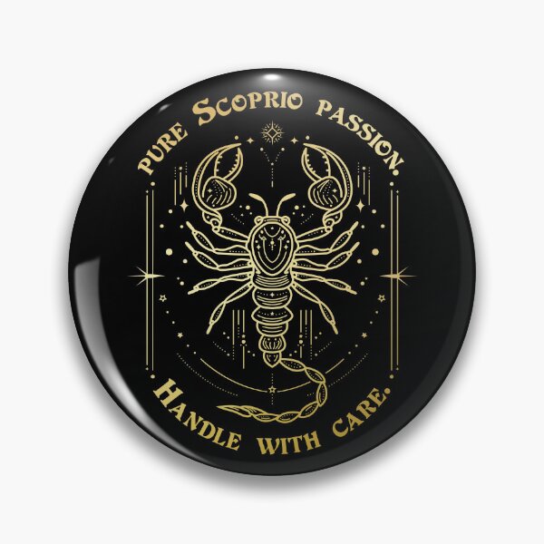 Item preview, Pure Scorpio Passion – Handle With Care | Scorpio Zodiac Design designed and sold by GraphicGreets.