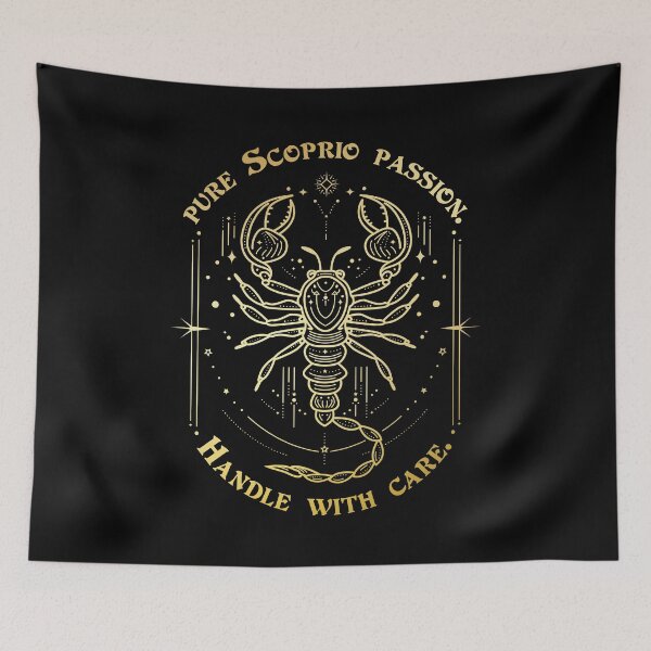 Item preview, Pure Scorpio Passion – Handle With Care | Scorpio Zodiac Design designed and sold by GraphicGreets.