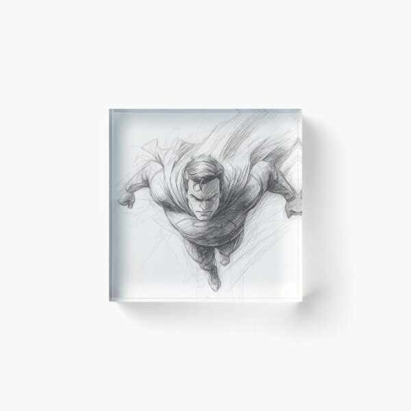 Item preview, Dynamic Superhero Sketch designed and sold by Leon Woods Pencil Art.