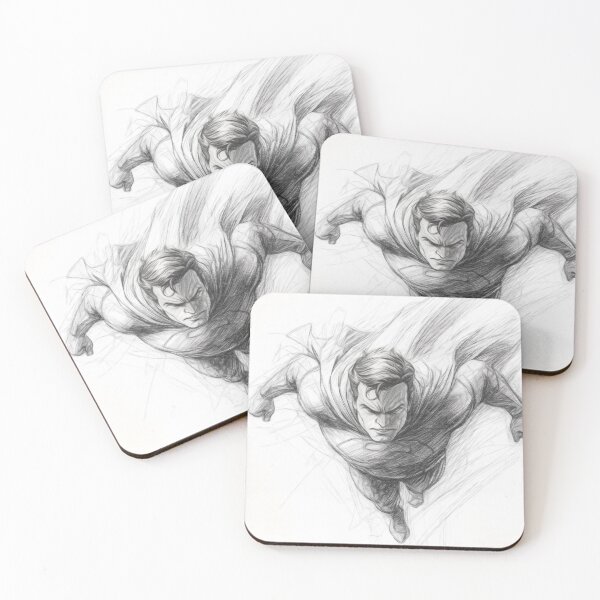 Item preview, Dynamic Superhero Sketch designed and sold by Leon Woods Pencil Art.