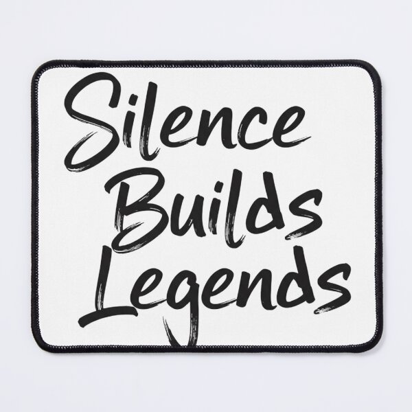 Item preview, Silence Builds Legends – Bold Graffiti Brush Script | Minimal Streetwear Quote designed and sold by Happyfreedom.