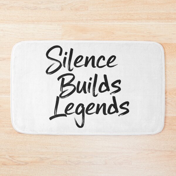 Item preview, Silence Builds Legends – Bold Graffiti Brush Script | Minimal Streetwear Quote designed and sold by Happyfreedom.