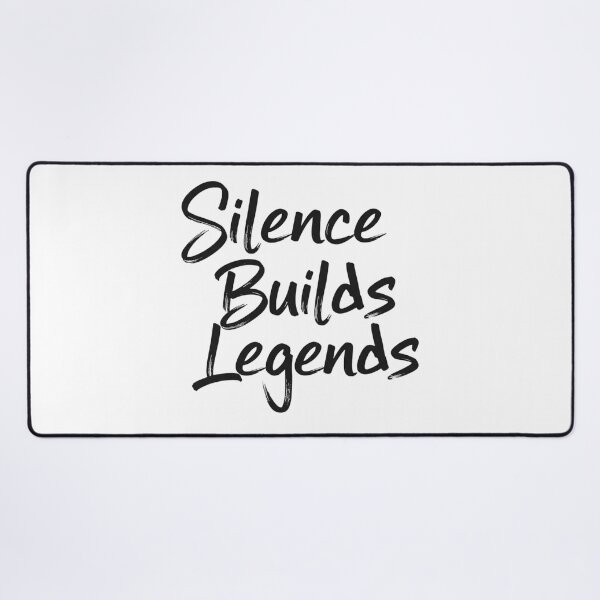 Item preview, Silence Builds Legends – Bold Graffiti Brush Script | Minimal Streetwear Quote designed and sold by Happyfreedom.