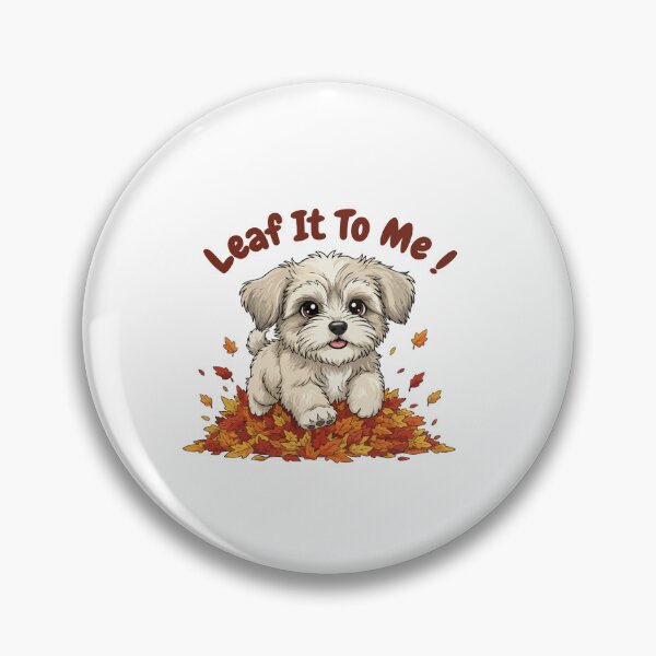 Item preview, Leaf It To Me Tibetan Terrier Dog Running in Fall Leaves Cute Autumn designed and sold by The Real Life Symphony.