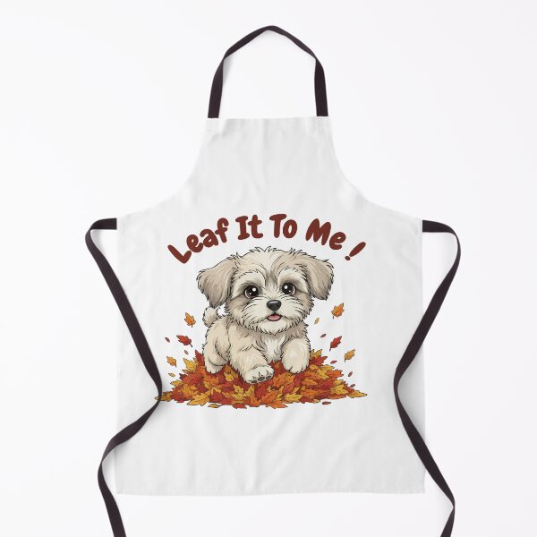Item preview, Leaf It To Me Tibetan Terrier Dog Running in Fall Leaves Cute Autumn designed and sold by The Real Life Symphony.
