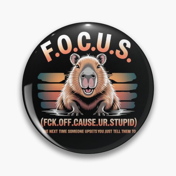 Item preview, Capybara Meme Shirt - F.O.C.U.S. Funny Animal designed and sold by RDRdesign.