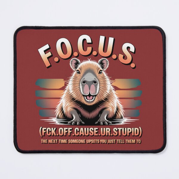 Item preview, Capybara Meme Shirt - F.O.C.U.S. Funny Animal designed and sold by RDRdesign.