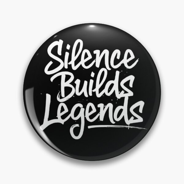 Item preview, Silence Builds Legends – Bold Graffiti Brush Script | Minimal Streetwear Quote designed and sold by Happyfreedom.