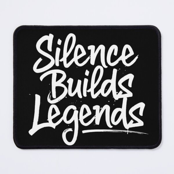 Item preview, Silence Builds Legends – Bold Graffiti Brush Script | Minimal Streetwear Quote designed and sold by Happyfreedom.