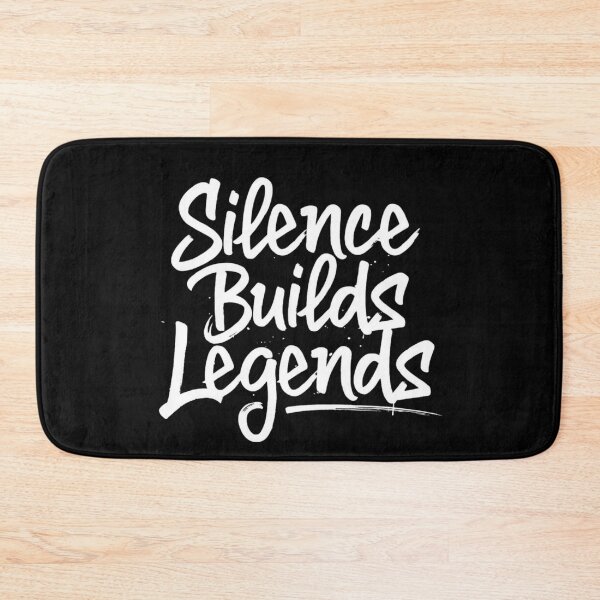 Item preview, Silence Builds Legends – Bold Graffiti Brush Script | Minimal Streetwear Quote designed and sold by Happyfreedom.