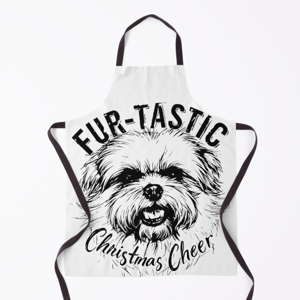 Item preview, Fur-tastic Christmas Cheer – Black & White Dog Sketch Design designed and sold by DavidTeeStudio.
