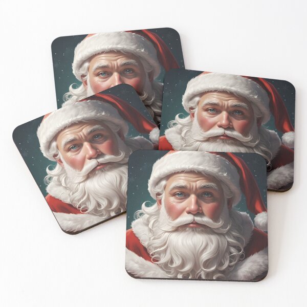 Item preview, Handsome Santa Claus Portrait – Modern Classic Christmas Art designed and sold by EmeraldeaDesign.