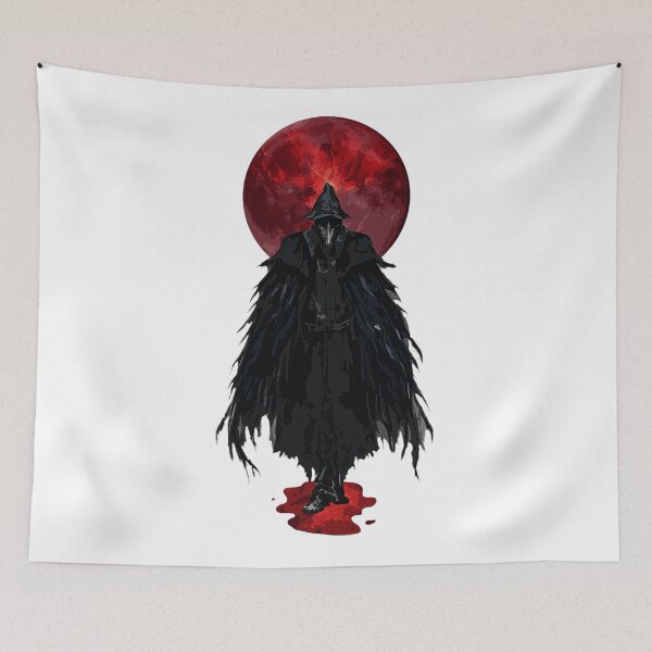Item preview, Bloodborne Hunter And Blood Moon  designed and sold by Thunderrrrr123.