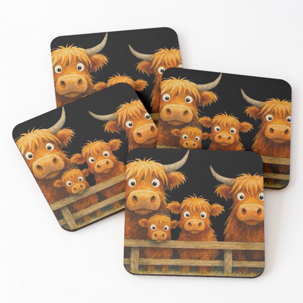 Item preview, Cute HiGHLaND CoW PRiNT SCoTTiSH ' The Ginger Berries ! ' Designs BY SHiRLeY MacARTHuR designed and sold by Shirley MacArthur Art.
