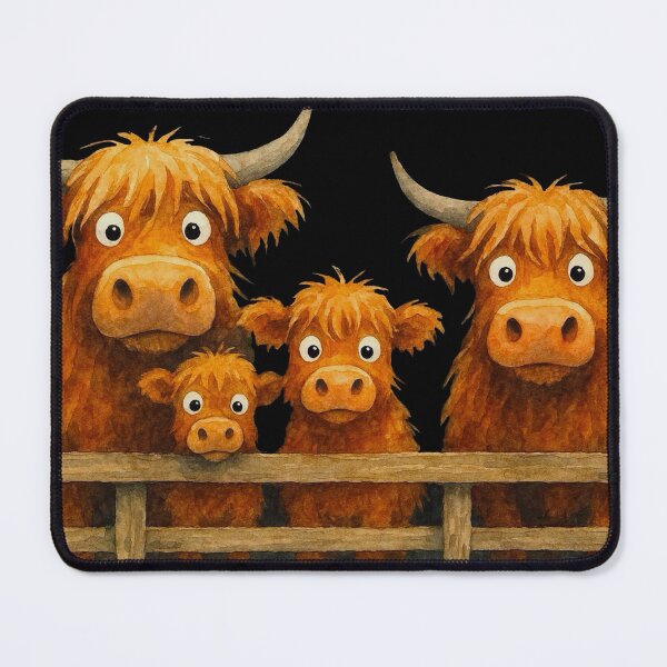 Item preview, Cute HiGHLaND CoW PRiNT SCoTTiSH ' The Ginger Berries ! ' Designs BY SHiRLeY MacARTHuR designed and sold by Shirley MacArthur Art.