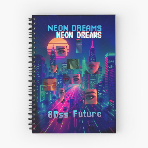 Item preview, Paisaje urbano de vaporwave - Sueños de neón designed and sold by REDCLASH2002.